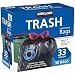 Kirkland Signature Carton is 100% recyclable 33 Gallon Black Drawstring Trash Bag 90 Count ,Tear-Stop Technology
