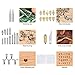 43PCS Wood Burning Kit, Woodburning Tool with Soldering Iron, Wood Burning/Soldering/Carving/Embossing Tips, Stand, Pencil, Carbon Transfer Paper, Stencil, Carrying Case