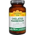Country Life, Chelated Magnesium, 250 mg, 180 Tablets - 2pc
