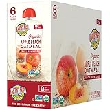 Earth's Best Organic Stage 2 Baby Food, Apple Peach and Oatmeal, 4.2 oz. Pouch (Pack of 12)