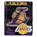 Northwest NBA Los Angeles Lakers Unisex-Adult Raschel Throw Blanket, 50