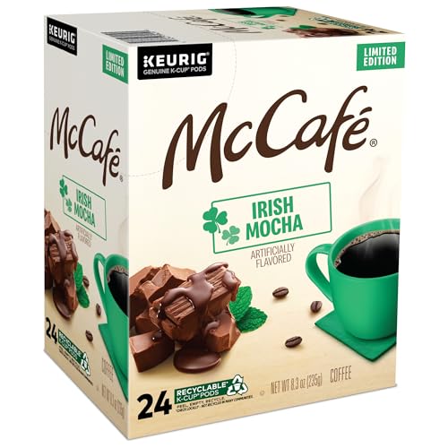 MCCAFE IRISH MOCHA, KEURIG SINGLE SERVE K-CUP PODS, FLAVORED COFFEE, 24 COUNT