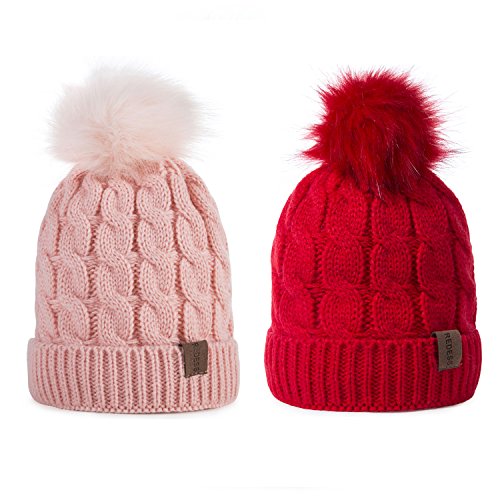 image for REDESS Kids Winter Warm Fleece Lined Hat, Baby Toddler Children's Bean