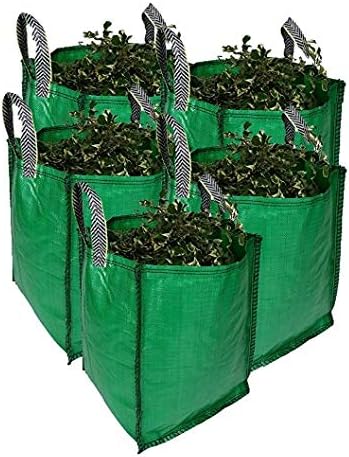 Garden Waste Bags, 120 Litre, 1 to 5 Sacks, PREMIUM GRADE, Industrial Fabric and Handles