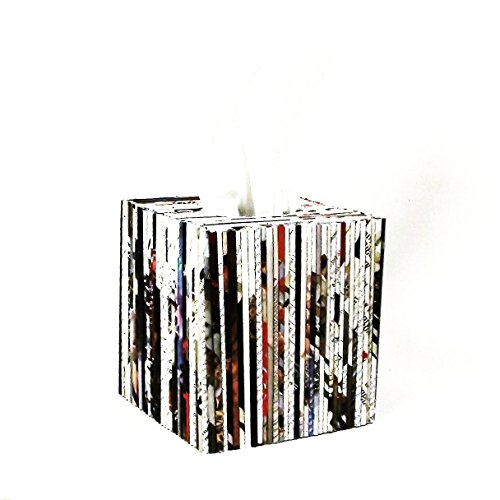 Recycled Newspaper Tissue Box Cover