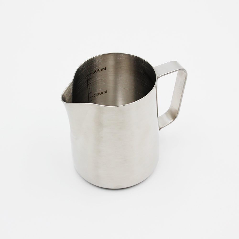 Milk Pitcher 350ml Milk Cup Milk Frothing Pitcher Milk Jug Stainless Steel Sutop NB350