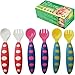 Toddler Training Learning Spoons Forks Travel Case Included 3 Set Utensil Unisex