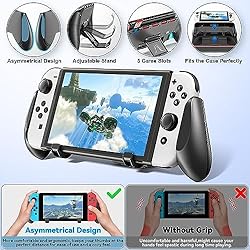 Switch Carry Case & Switch Handheld Grip Bundle