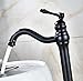 Rozin Deck Mount Bathroom Vessel Sink Faucet Single Lever Control Tall Spout Mixer Taps Oil Rubbed Bronze Finish