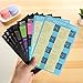 Chris-Wang 4 Sheets 2016 - 2017 Monthly Calendar Index Tabs Stickers/Lable Marker Notes/Page Dividers, Self Adhesive, 16 Tabs Per Sheet, Assorted Colors(Blue/Black/Neon/Orange)