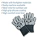 BBQ Gloves Extreme Heat Resistant Oven Gloves Ideal BBQ Gloves Rated to 932f - Ideal Grilling Gloves by Grill Master (Black)