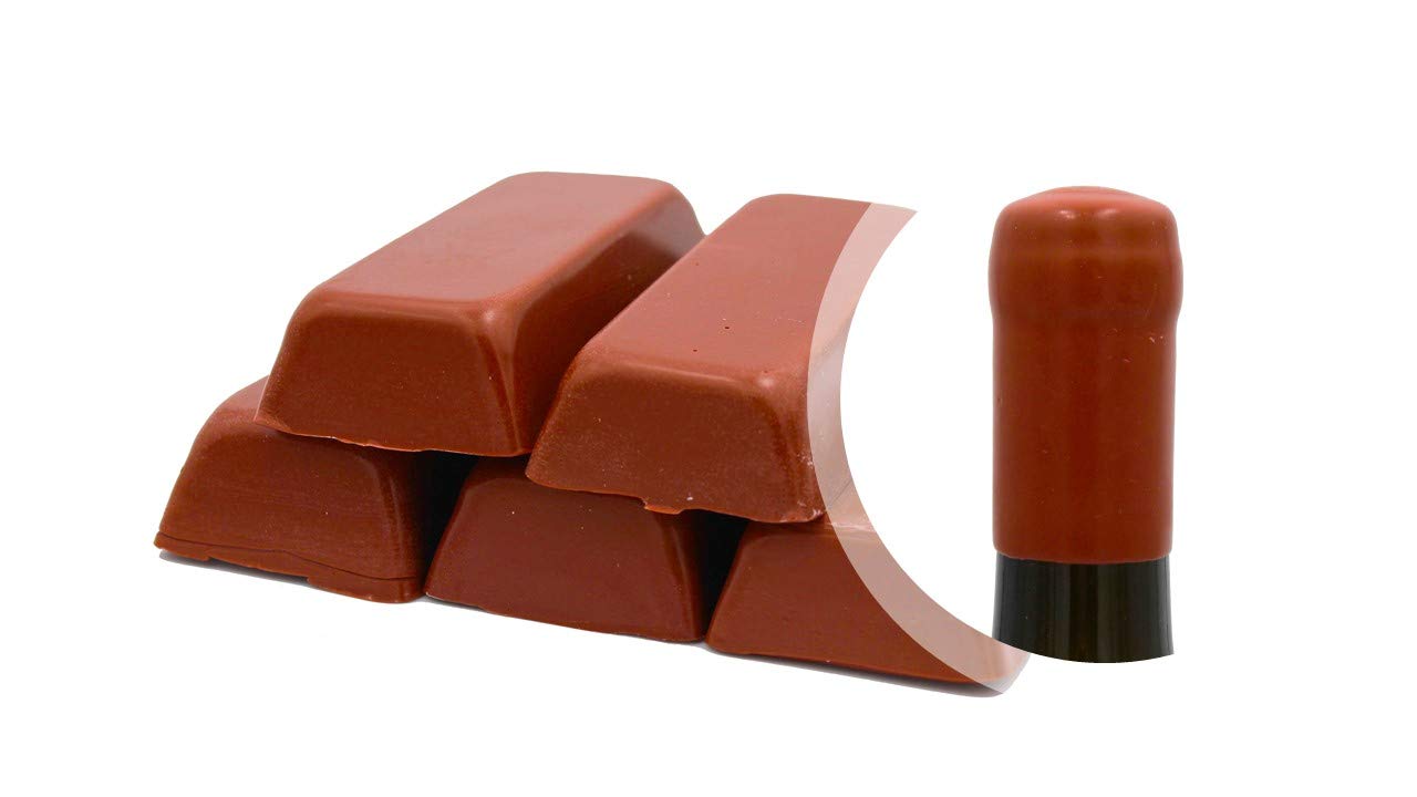 Generico Brown Shellac 500 g or Soft Sealing Wax for Sealing Bottles of Wine, Beer, Grappa, Liquor (Brown)