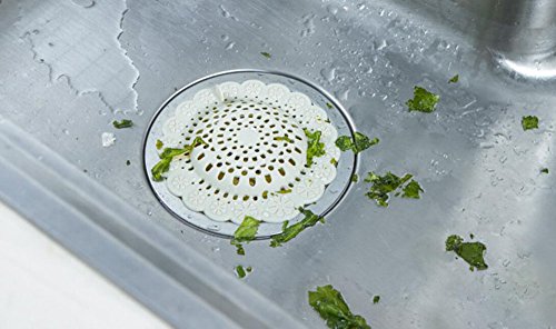 image for Qingsun Easy Clean Silicone Sink Strainer Floor Drain Cover Hair Catch