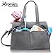 Momies Designer Diaper Bag - Large, Spacious Baby Bag Purse with Internal and External Storage Pockets - Fashionable Design Great for Both Men and Women Cotton Twill, Waterproof Design