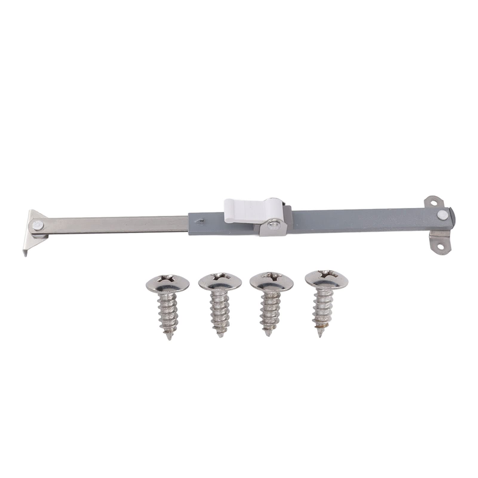 Window Stay Lock, Stainless Steel Aluminum Alloy Extendable Casement Window Stopper for Bookcase (03)
