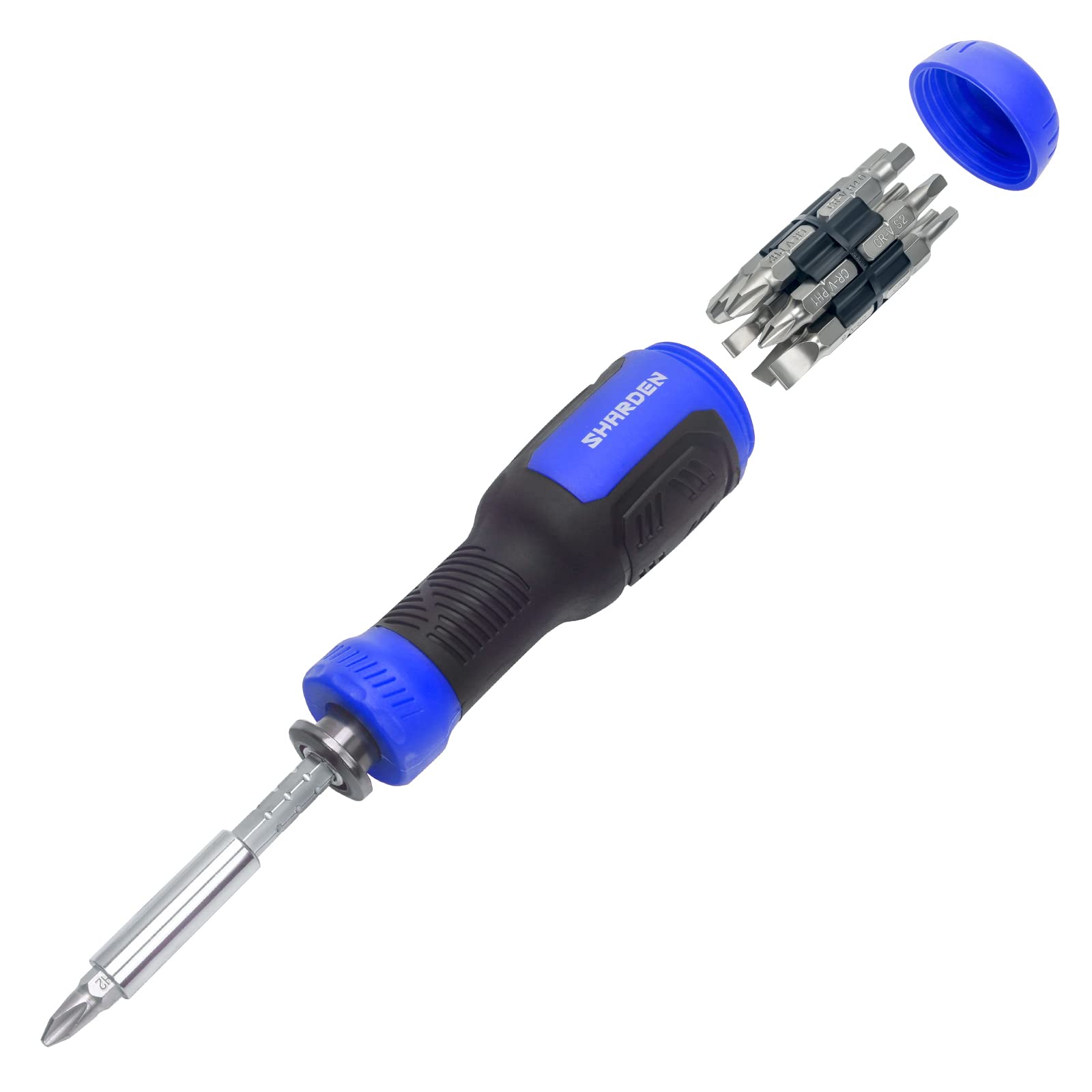 Photo 1 of SHARDEN Multibit Screwdriver 13-in-1 Screw Driver Set Adjustable Extension Screwdriver Multitool All in One with Torx Security, Flat Head, Phillips, Hex, Square and 1/4 Nut Driver
