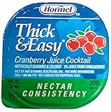 Drink Thick & Easy Cranberry Nectar Consistency Portion Control Cups 24 Case 4 Ounce