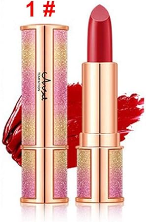 Amazon 口紅 リップクリーム リップメイク マット 保湿 防水 落ちない 長持ちでき ファッション レッド オレンジ 6色選べる Junexi Junexi 口紅 通販