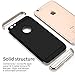 RANVOO iPhone 6s iPhone 6 Case Stylish Slim Hard Case with 3 Detachable Parts for Apple iPhone 6s iPhone 6, CHROME GOLD and MATTE BLACK, [CLIP-ON]