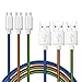 Aupek Micro USB Charger Cable[3-Pack] 6ft/2m Samsung, HTC, NOKIA, Motorola, LG, Motorola and other Android Windows Phones Data Cable With Premium Nylon Braided Cords (Green Orange Blue)