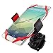 TOPGO Bike Mount holder Universal cell phone Bicycle Handlebar Motorcycle Holder Cradle fits all Smartphone:iPhone 6,6Plus,6s,6s Plus,5S,5C,5 Samsung Galaxy S7/S6/S5/S4/S3, Google Nexus, Motorola Red