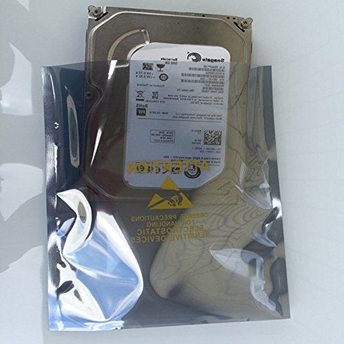 ESD Anti Static Shielding Packaging Bags Surface Resistance Electronic Hard Device Pouches Bags HDD SSD Shield Sensitive Electronic Components Pouches (100, 18x25cm (7.1x9.8 inch))