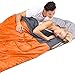 oaskys Camping Sleeping Bag – 3 Season Warm & Cool Weather – Summer, Spring, Fall, Lightweight, Waterproof for Adults & Kids – Camping Gear Equipment, Traveling, and Outdoors (Double Orange)thumb 4