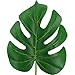 Supla 3 Pcs Faux Palm Leaf Picks Green Palm Leaf Decorations Jungle Safari Leaves for Jungle Tropical Hawaiian Luau Beach Tiki Aloha Party Outdoor Indoor Birthday Greenery Table Decor