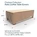 Budge Chelsea Patio Ottoman Cover / Coffee Table Cover, Medium (Tan)