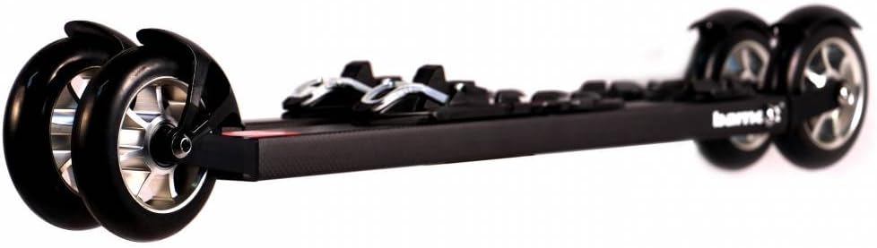 RSE-ENTRY Roller Ski Skating with Bindings, BLACK