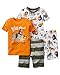 Carter's Toddler Boys-4-Piece Snug Fit Cotton PJs, Orange, 3T
