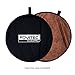 Fovitec - 5'x6.5' Hand-Painted Brown Pop-Up Collapsible Backdrop for Video & Photo