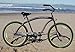 Firmstrong Bruiser Man Single Speed Beach Cruiser Bicycle, 26-Inch, Matte Black/Green Rims (15148)