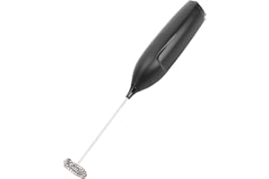 Hamwesh Milk Frother, High Speed Electric Foam Maker for Hot Cold Milk, Handheld Frother with Stainless Steel Whisk for Coffe