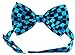 Men's Bowtie - Checkered - Blue & Black
