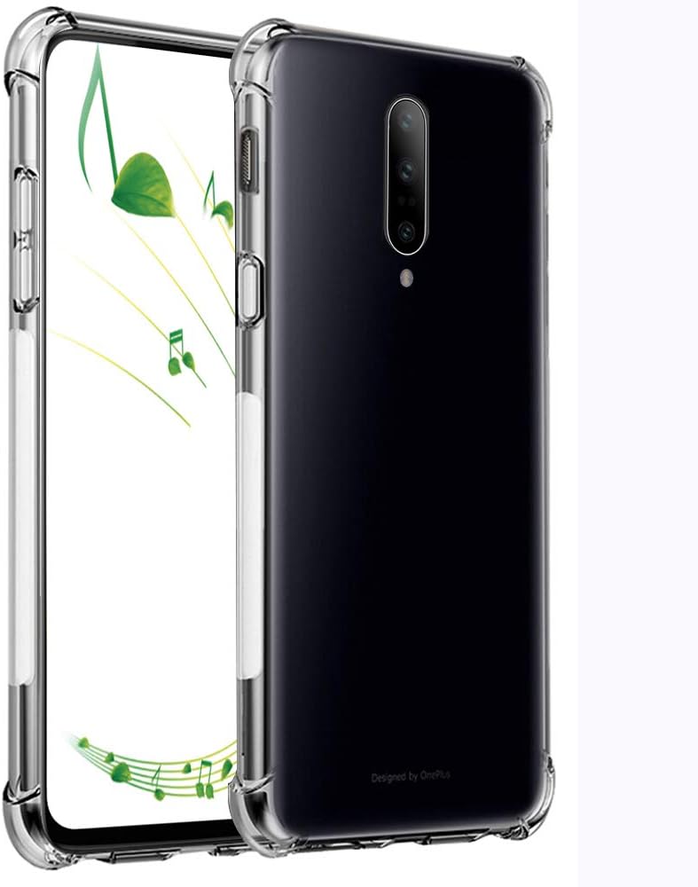 HUUH Case Compatible with OnePlus 7T Pro 5G McLaren,Ultra-thin high transparent TPU mobile phone case,no deformation,durable,four-corner thickening,anti-fall mobile phone case