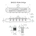MENSANL Black Roller Saddles Tune-O-Matic Bridge for Les Paul LP Guitar Good for Bigsby