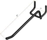 sourcing map 25pcs 4" Stainless Steel Pegboard Hooks for Display & Organization view 2