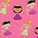Evecase 7inch Dragon Touch Y88X Plus 2017/Y88X Kids Android Tablet Sleeve, Cute Princess Themed Neoprene Travel Carrying Slim Sleeve Case Bag w/ Dual Handle and Accessory Pocket - Pink w/ Purple Trim