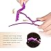 Homitt 10Pcs Hair Clips, Sectioning Alligator Hair Clips with Wide Teeth, Crocodile Hair Clip Set for Salon Styling, Blow Drying, Dying, Straightening and Curling-Black and Purple