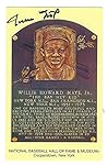 Autographed Willie Mays Hall of Fame Gold Plaque with COA
