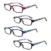 EYEGUARD Reading Glasses 4 Pair Quality Spring Hinge Stylish Readers Fashion Women Glasses for Readers