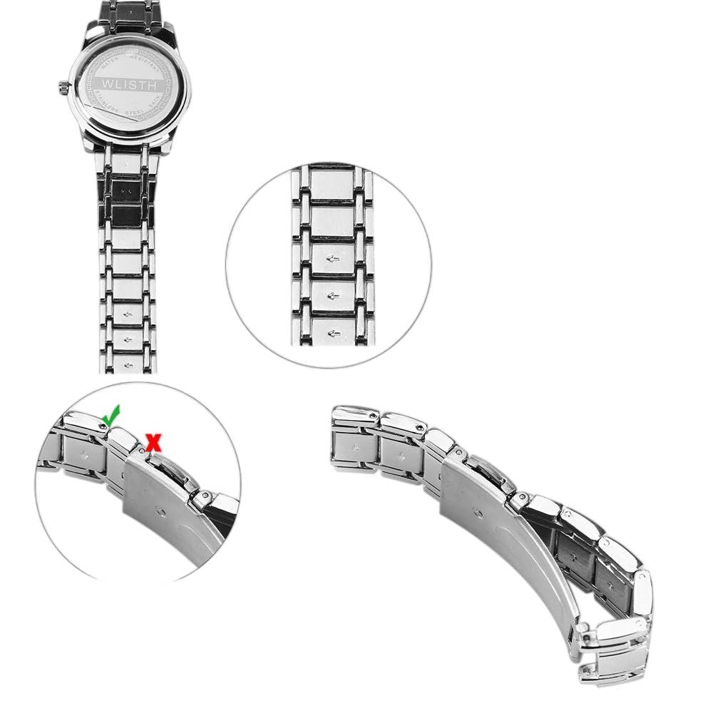 HECHIO 32 Pieces Watch Link Removal Kit，Professional Watch Band Replacement Tool，10 Pcs Spare Spring Bars and 10 Pcs Cotter Pins, 1 Double Head Hammer, 6 Spare Pins