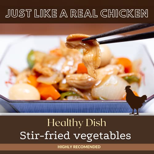 SoyJOCK TVP Organic Soy Beans Protein Strips Vegan Meat Substitute