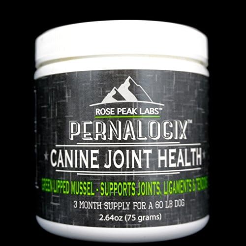 PERNALOGIX GREEN LIPPED MUSSEL Glycosaminoglycans DOG JOINT HEALTH ANTI INFLAMMATORY ALL SIZES (1 Bottle)