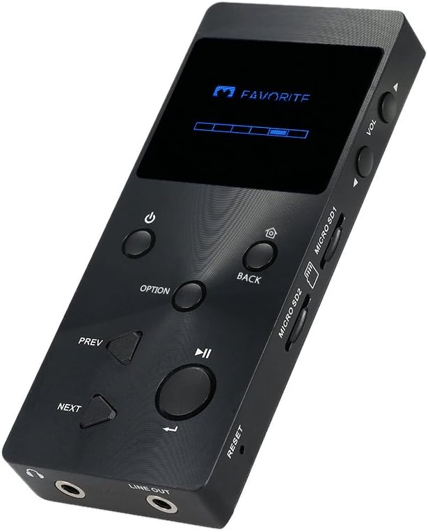 Mini XDUOO X3 HI-FI Music Player JZ4760B Chip 24bit/192khz HD format Audio Player Lossless Music Player Black for 2 pcs 128G Memory Card