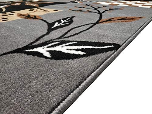 FIROZ AND BROTHERS Carpets for Living Room (Grey, 150 x 200 cm/ 5 x 7 ft)