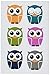 Kikkerland Owl Magnet, Set of 6