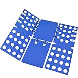 PetOde Shirt Tshirt Easy and Fast Clothes, Durable Plastic Laundry folders Folding Boards, Blue, New Version