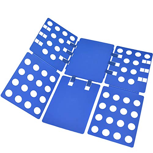 PetOde Shirt Tshirt Easy and Fast Clothes, Durable Plastic Laundry folders Folding Boards, Blue, New Version